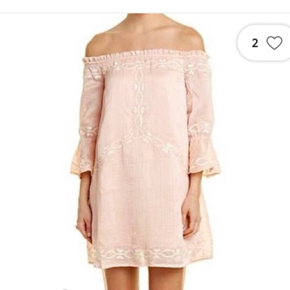 Foxiedox Elegant Pink Off-Shoulder Dress